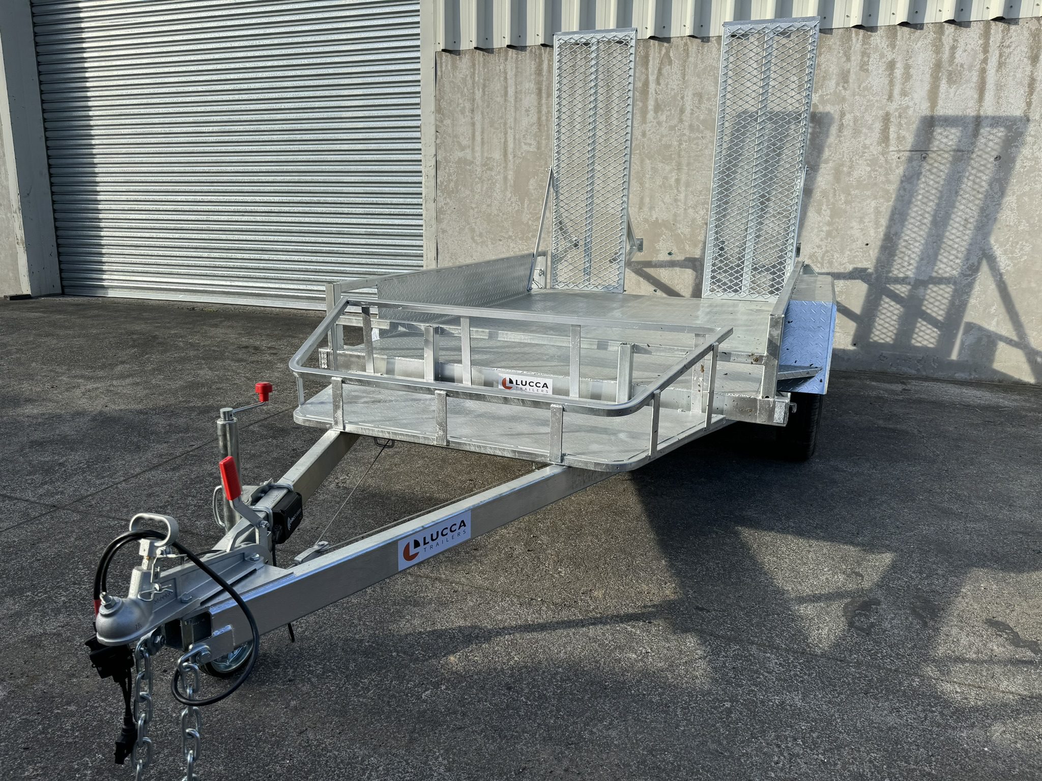 8ft x 5ft Tandem Axle Digger Transporter – Baby Dino George | Lucca Trailers