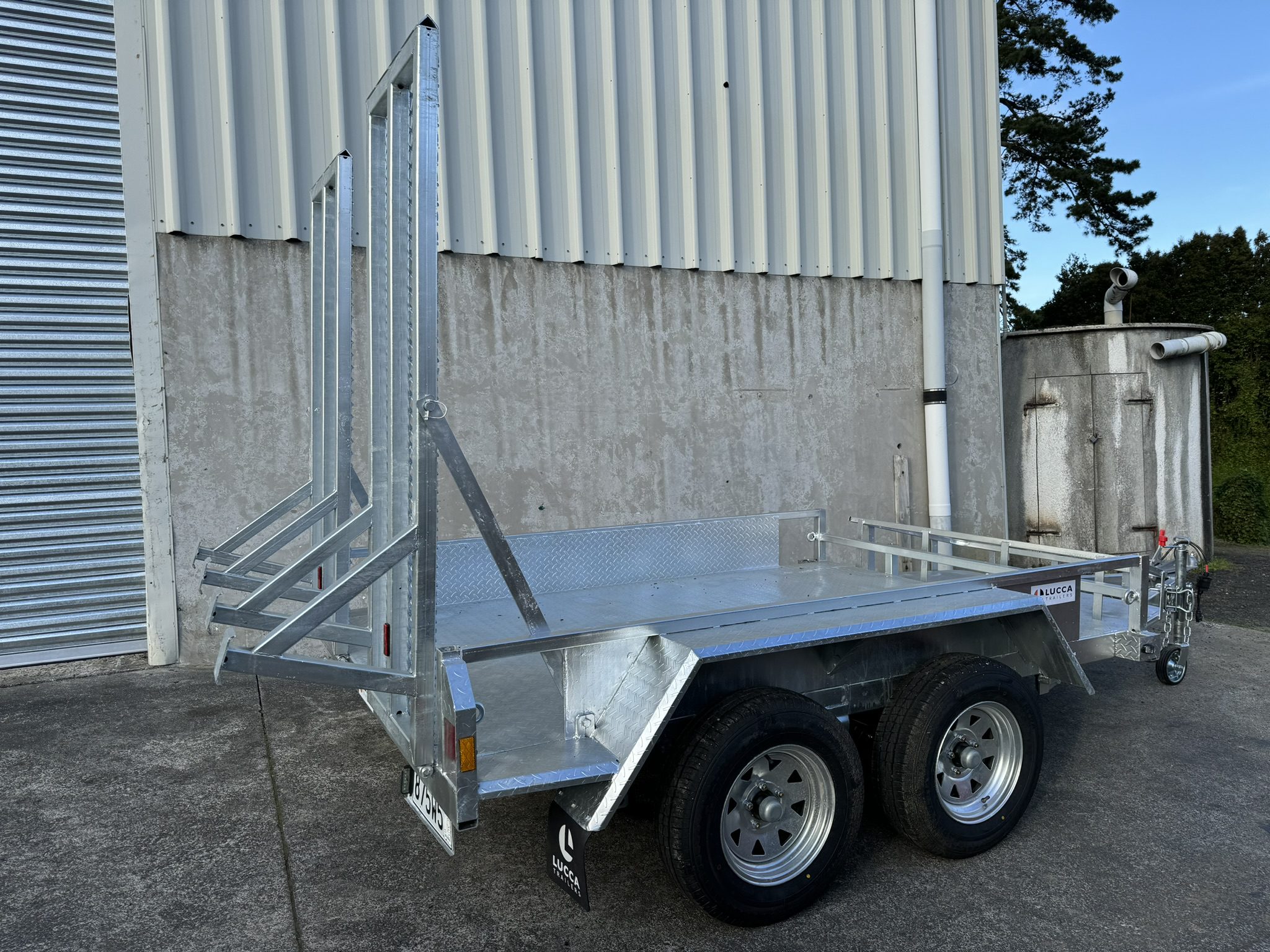 8ft x 5ft Tandem Axle Digger Transporter – Baby Dino George | Lucca Trailers