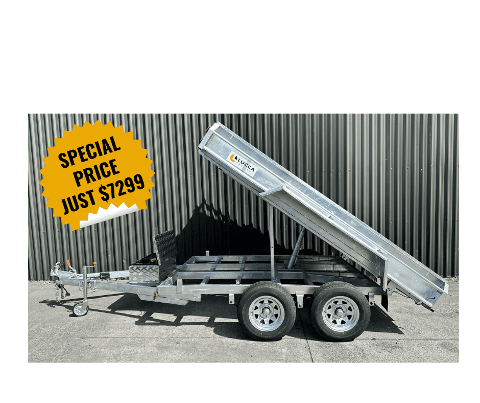 8ft by 5ft Hydraulic | Lucca Trailers