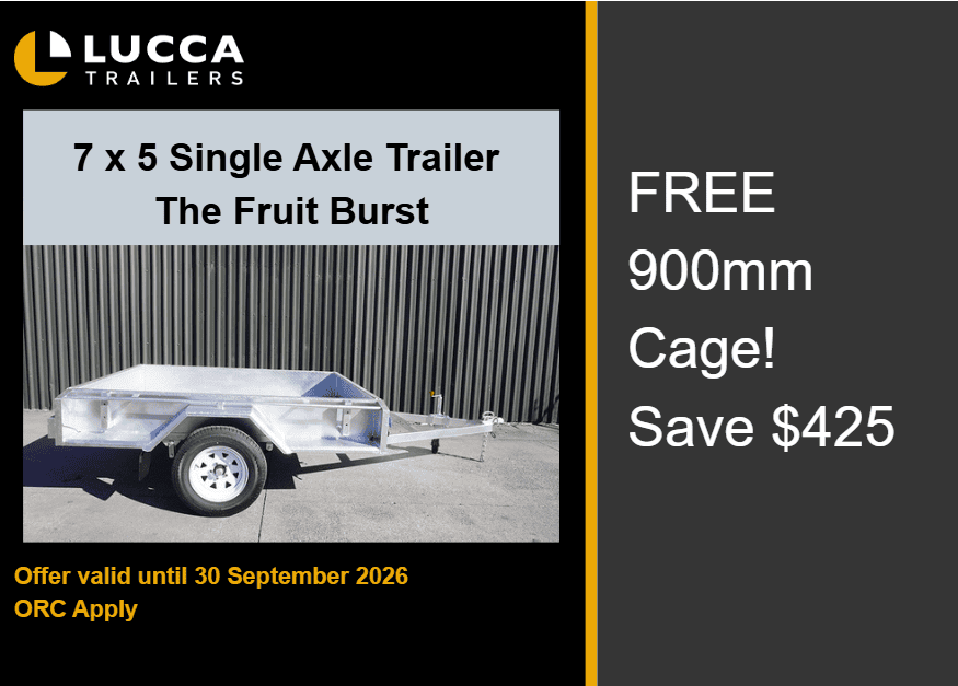 Single Axle Trailer – 7ft by 5ft – Joy | Lucca Trailers
