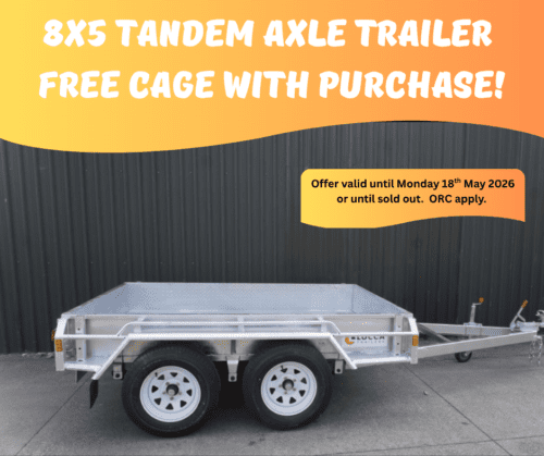 8 x 5 Tandem Trailer from Lucca Trailers