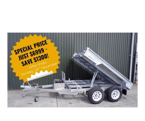 8 x 5 Hydraulic Trailer discounted from Lucca Trailers