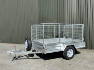 Lucca Trailers 8-x-5-Single-George-with-Cage-and-Spare-Wheel